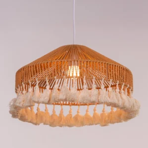 Boho Babe (Brown) Rattan Pendant Light