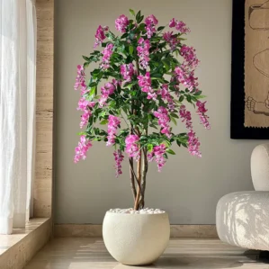 Fleurette Artificial Sweet Pea Bush Without Pot - 5.5 Feet