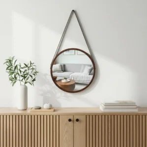 Wood Rectangular Wall Hanging Miror