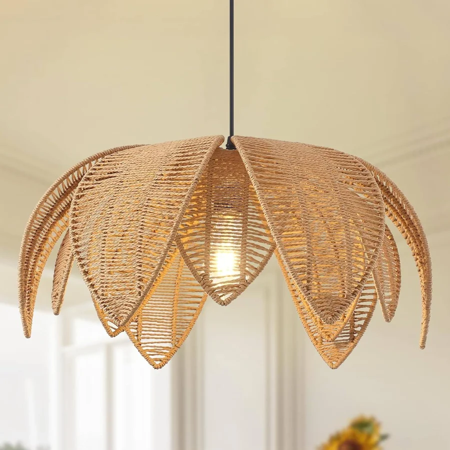 Artica Farmhouse Rattan Chandelier